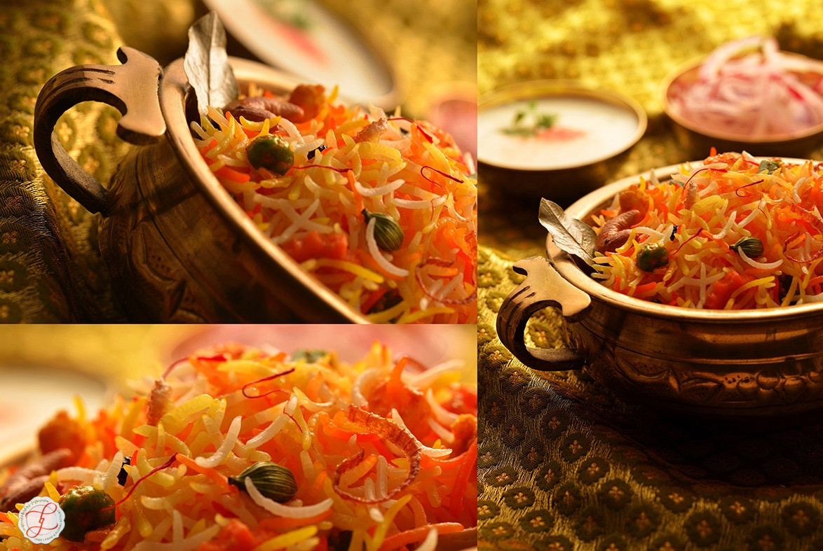 Food-Indian Rice Mixed vegetable biryani ,a Spicy Veg Pilaf
