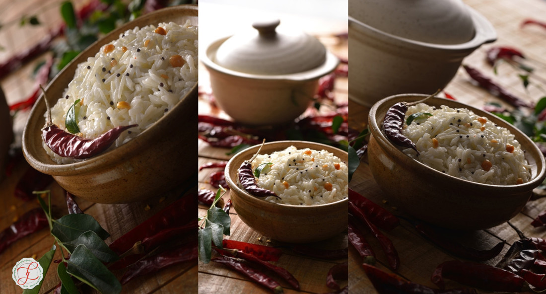 Food-Indian Rice Thayir sadam,a Yoghurt based rice dish