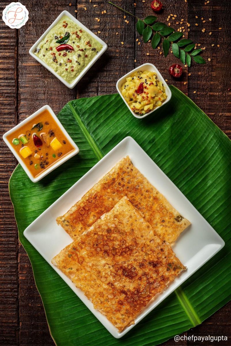 Indian pancake, Rava Masala dosa, Food photography.